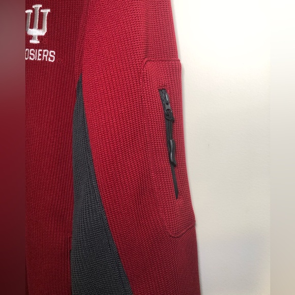 Men’s Colosseum IU Pullover Jacket, Crimson, Quarter Zip, Size M - Picture 5 of 15